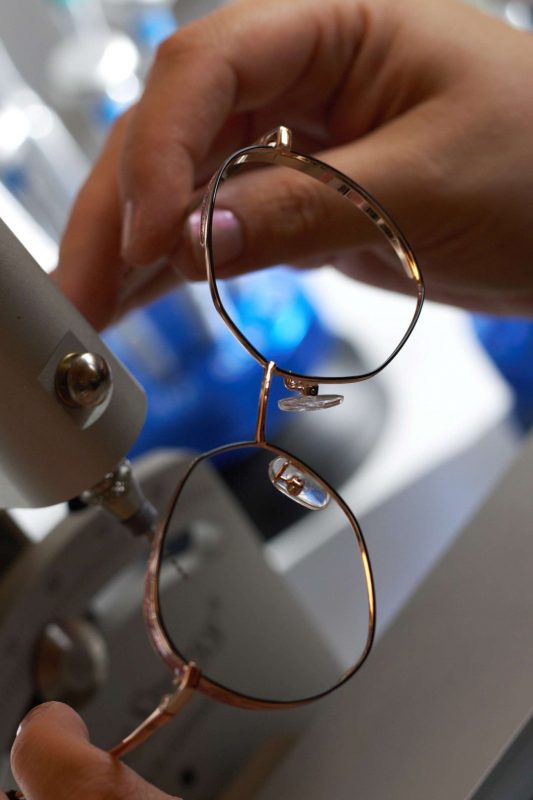 Brille in der Werkstatt